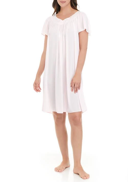 Miss Elaine Elaine Short Sleeve Tricot Gown 1