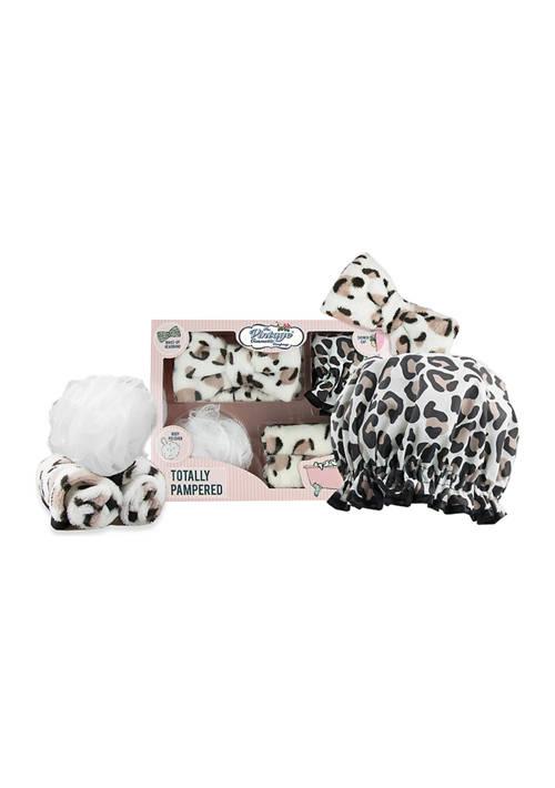 The Vintage Cosmetic Company Vintage Cosmetic Company Totally Pampered Gift Set   Leopard