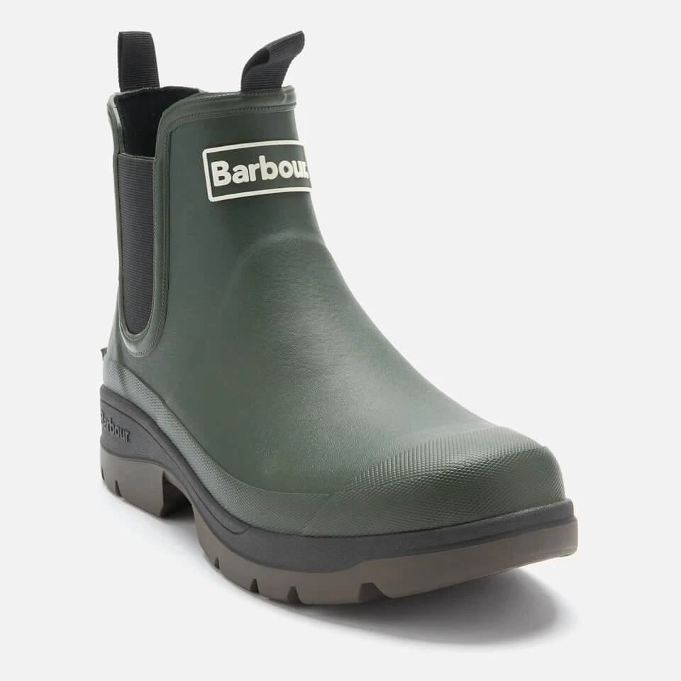 Barbour BARBOUR MEN'S NIMBUS RUBBER CHELSEA BOOTS - OLIVE 2