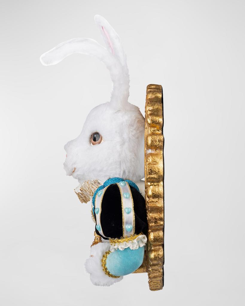 Katherine's Collection Pastel White Rabbit Door Knocker