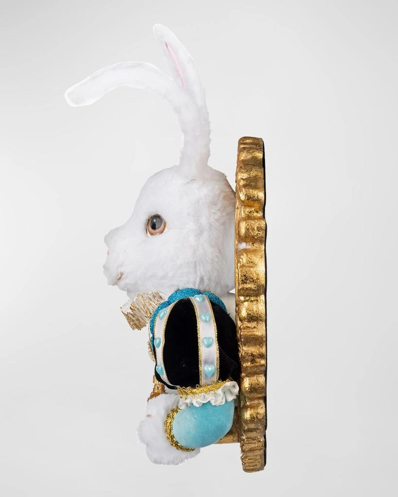 Katherine's Collection Pastel White Rabbit Door Knocker 2