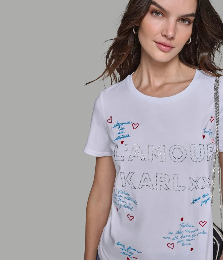 Karl Lagerfeld Paris LUXE LAMOUR KARL TEE 4