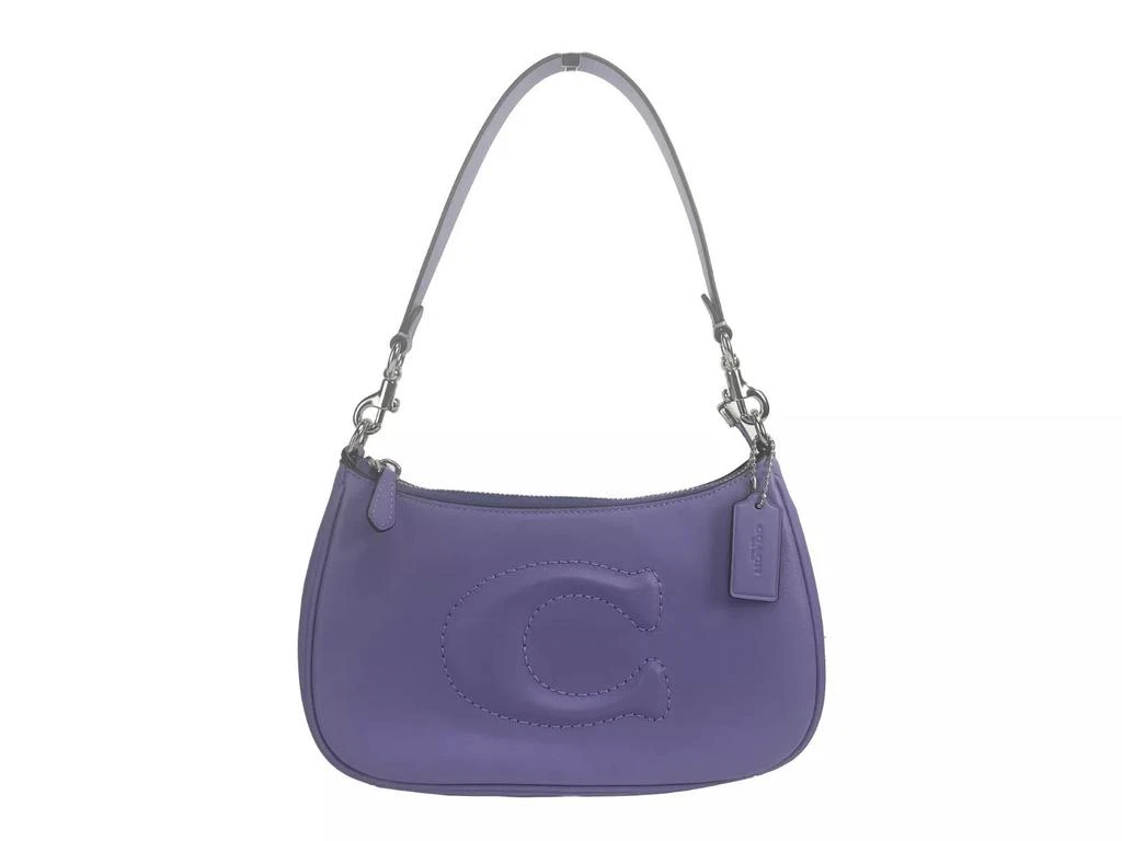 Coach COACH Teri Smooth Leather Crossbody Bag Purse Purple 1