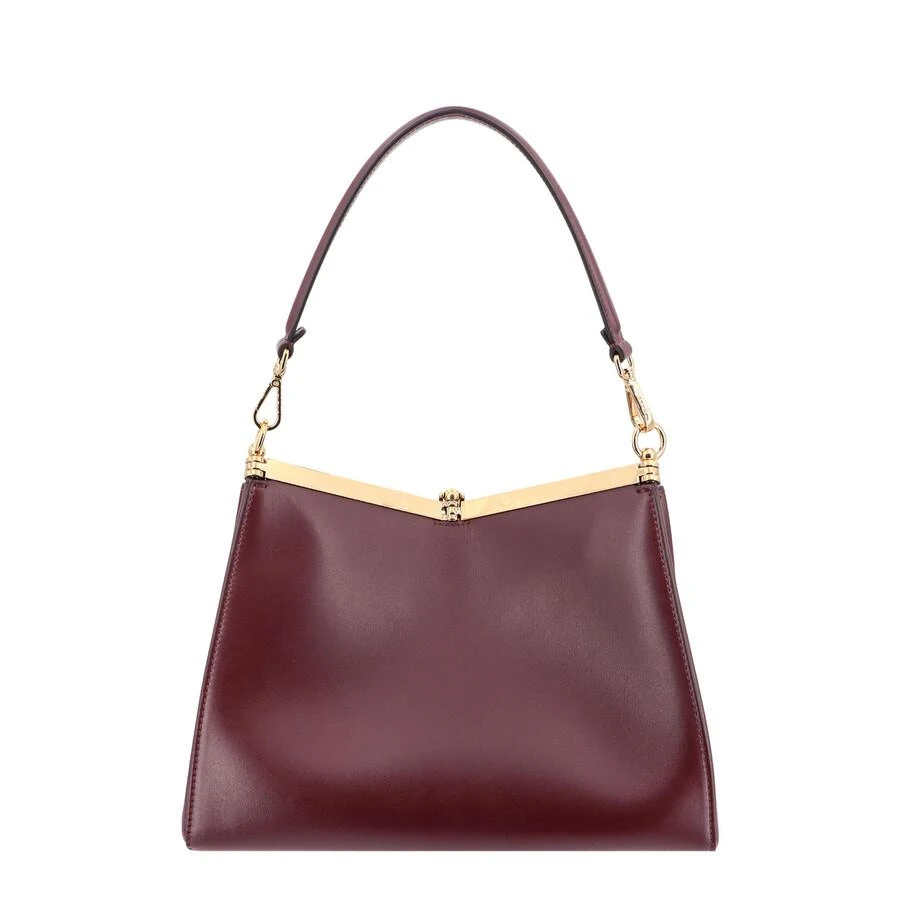 ETRO Medium Vela Bordeaux Shoulder Bag With Logo And Pegasus Charm In Leather Woman 2