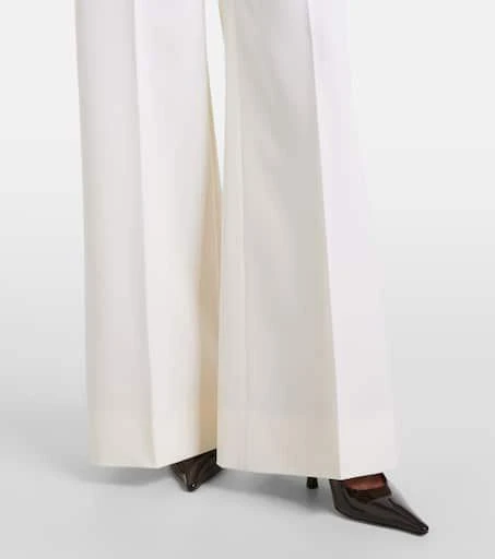 Stella McCartney High-rise pleated wool wide-leg pants 5