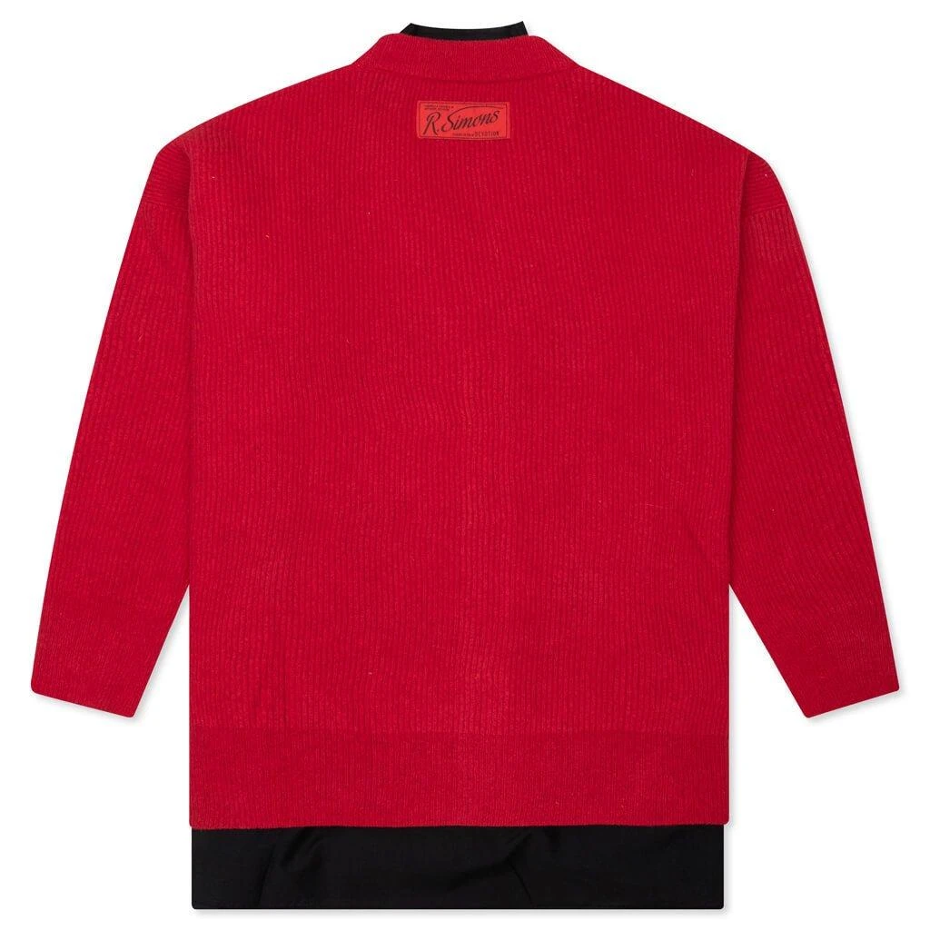 RAF SIMONS Raf Simons Oversized Ribbed Cardigan 2