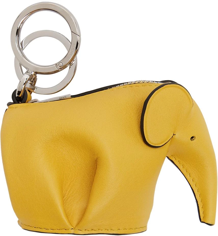 Loewe Yellow Elephant Charm Keychain 1