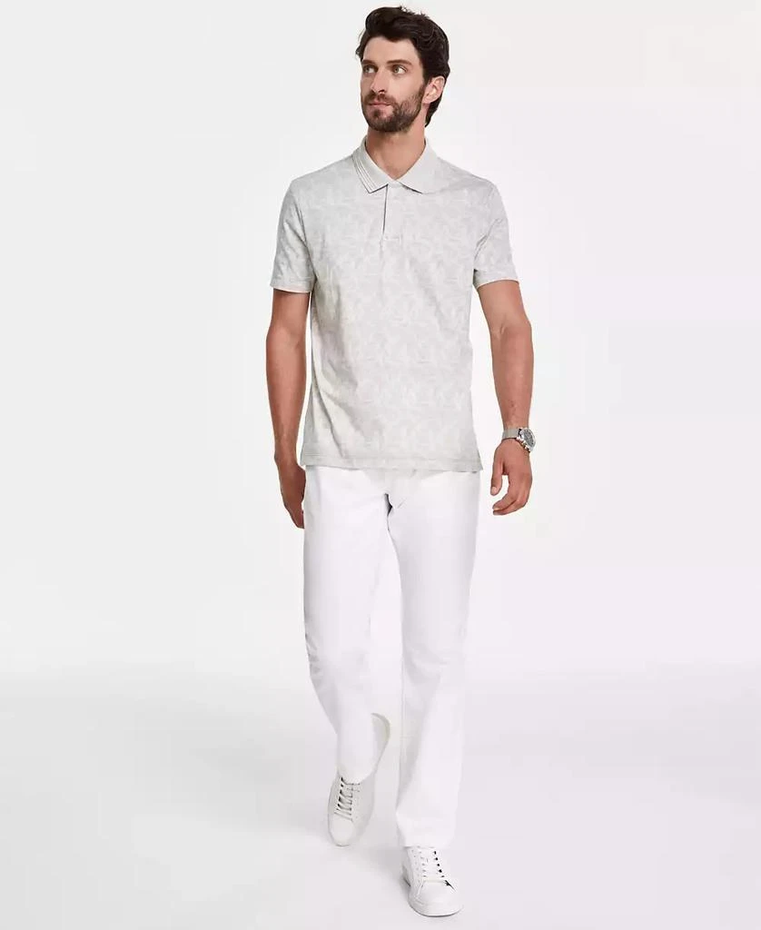 Alfani Men's Distressed Geometric Pattern Polo Shirt, Created for Macy's 4