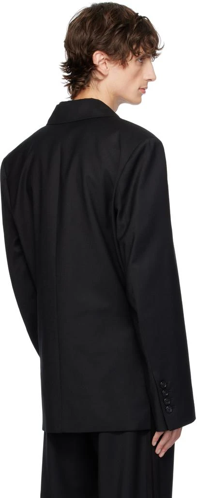 ANN DEMEULEMEESTER Black Thor Asymmetric Tailored Blazer 3