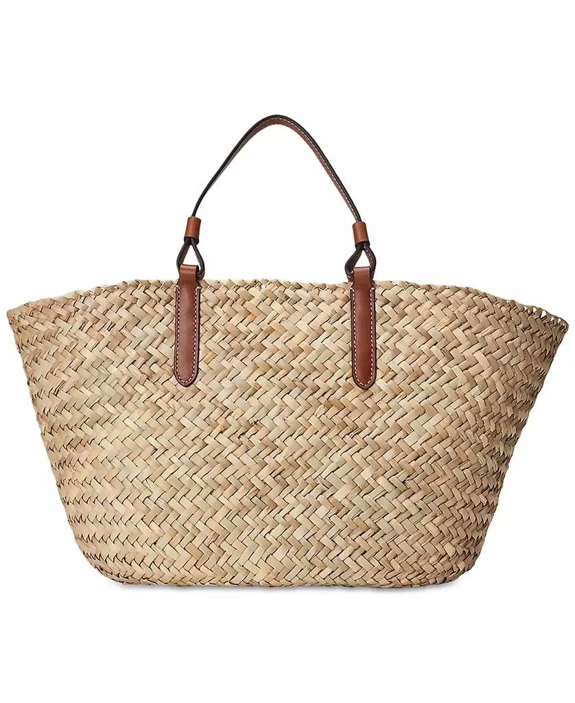 Ralph Lauren Shelbie Straw Medium Tote 4