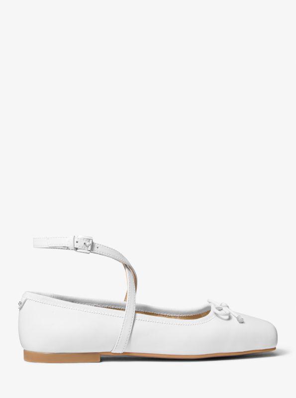 Michael Kors Collette Leather Ballet Flat