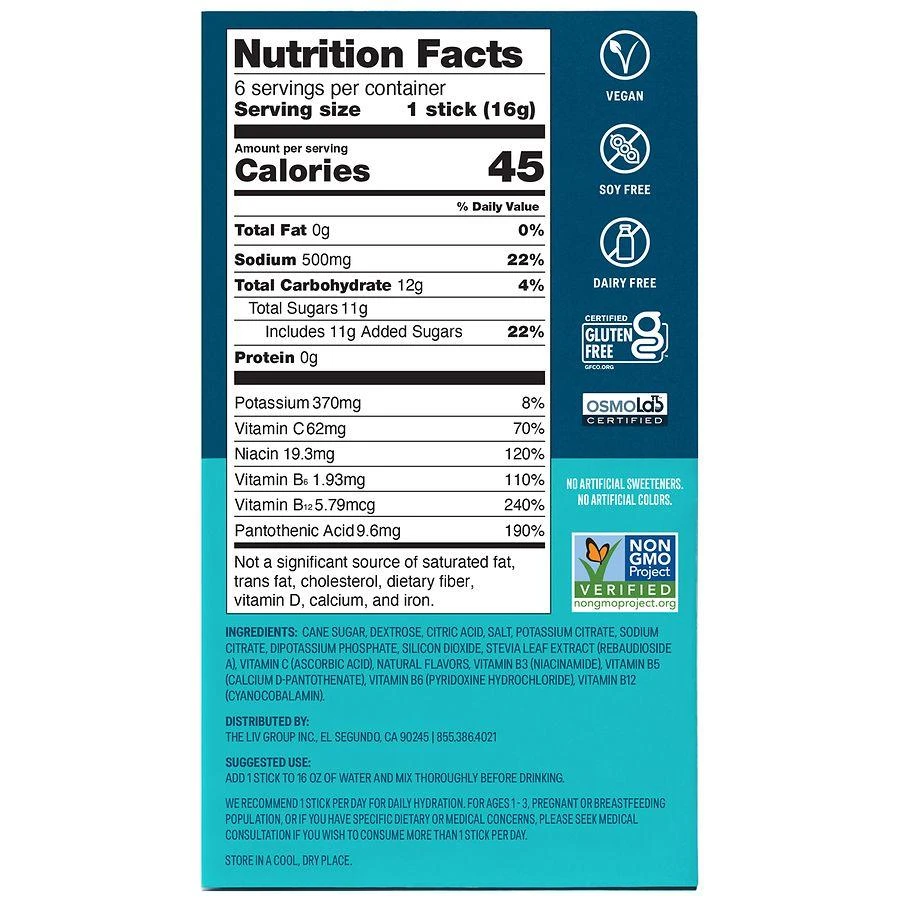 Liquid I.V. Electrolyte Drink Mix Tropical Punch, 6ct 4