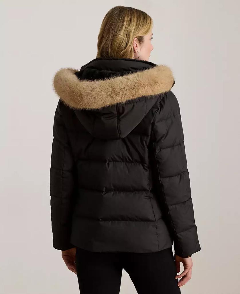 Ralph Lauren Women's Faux-Fur-Trim Collared Puffer Coat