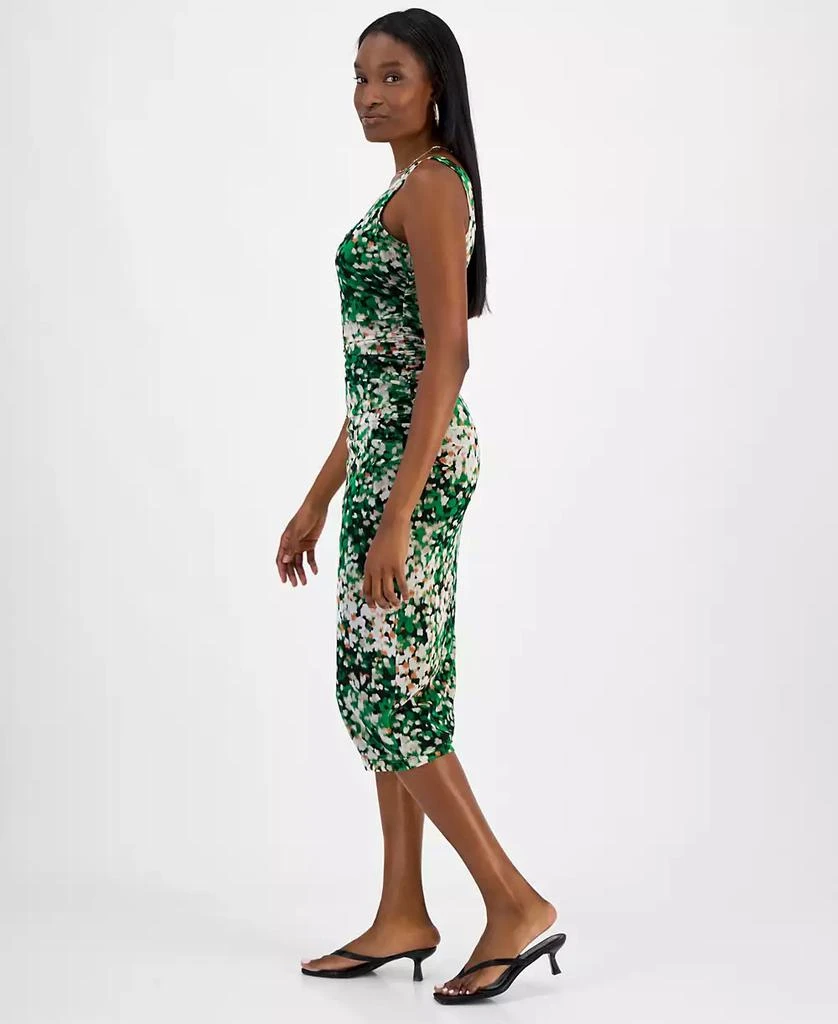 Bar III Women's Printed Mesh Sheath Dress, Exclusively at Macy's 2