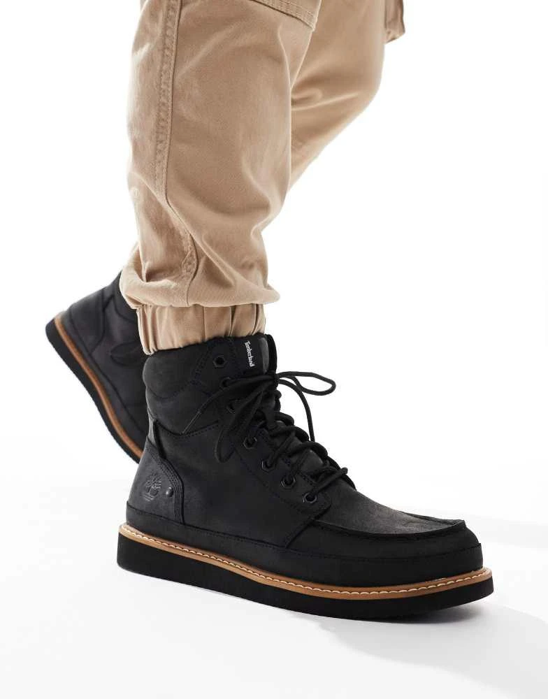 Timberland Timberland Newmarket mid lace up boot in black 1