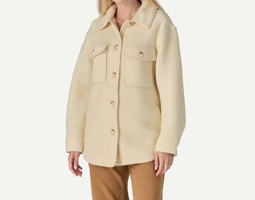 Patagonia Women's Retro Pile Fleece Shacket In Natural