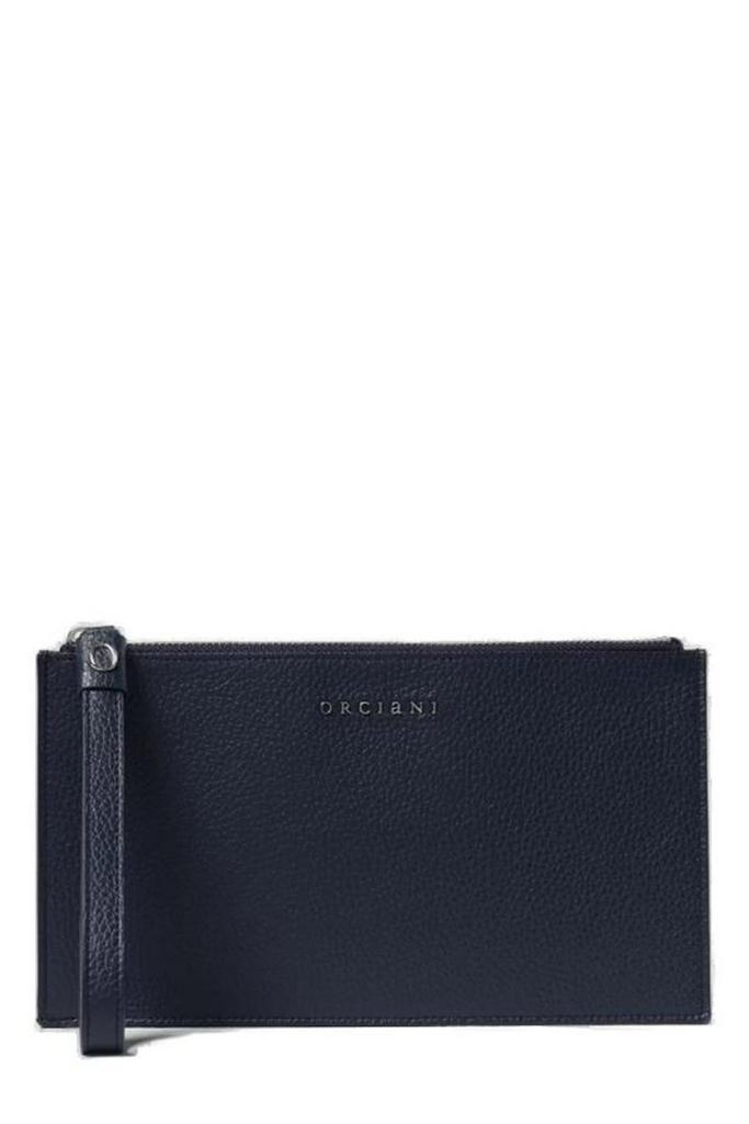 ORCIANI Orciani Micron Wristband Leather Pouch Bag