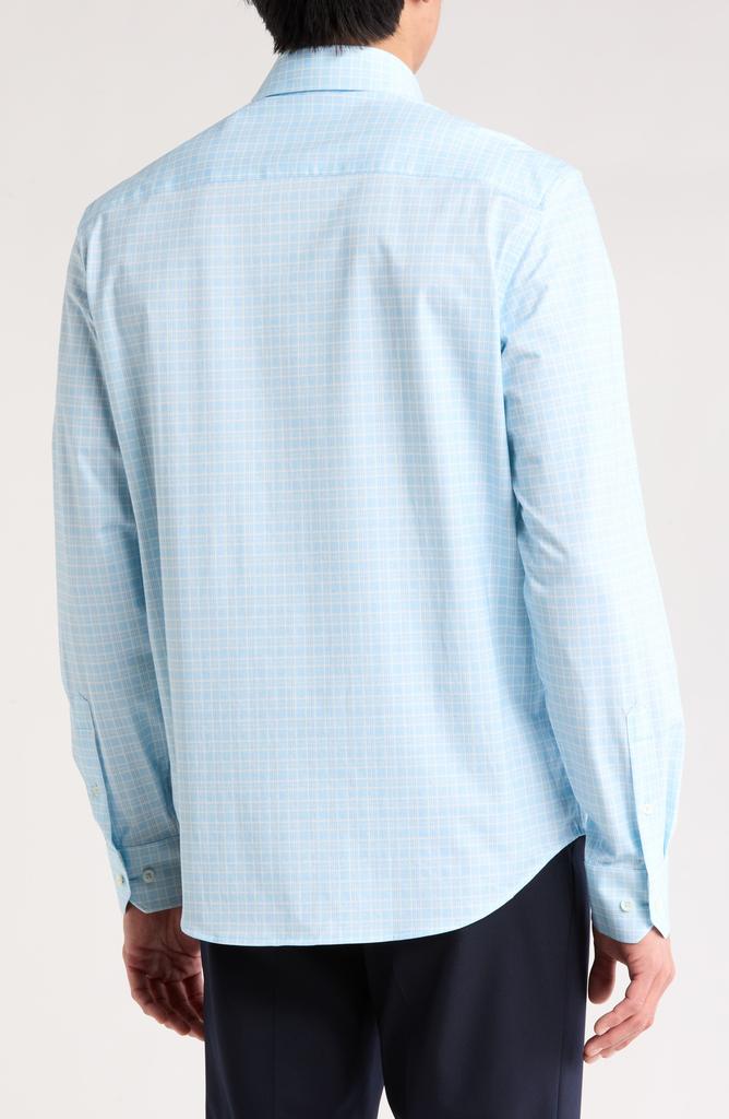 BUGATCHI James Grid Print Button-Up Shirt