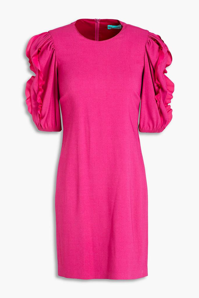RED Valentino Pussy-bow tiered glittered tulle mini dress