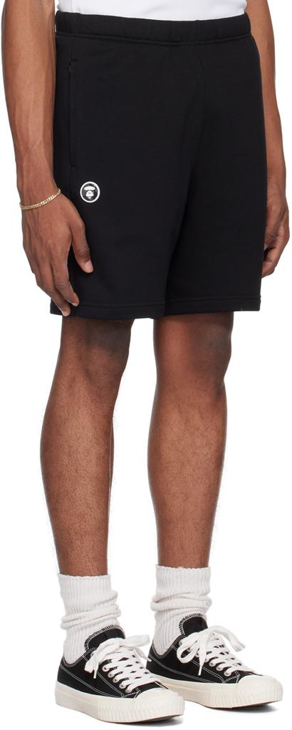 AAPE Black Moonface Shorts