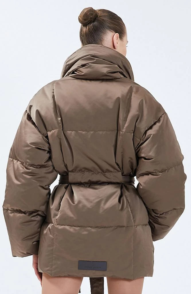 Nicole Benisti Womens Priscilla Satin Puffer Coat 4