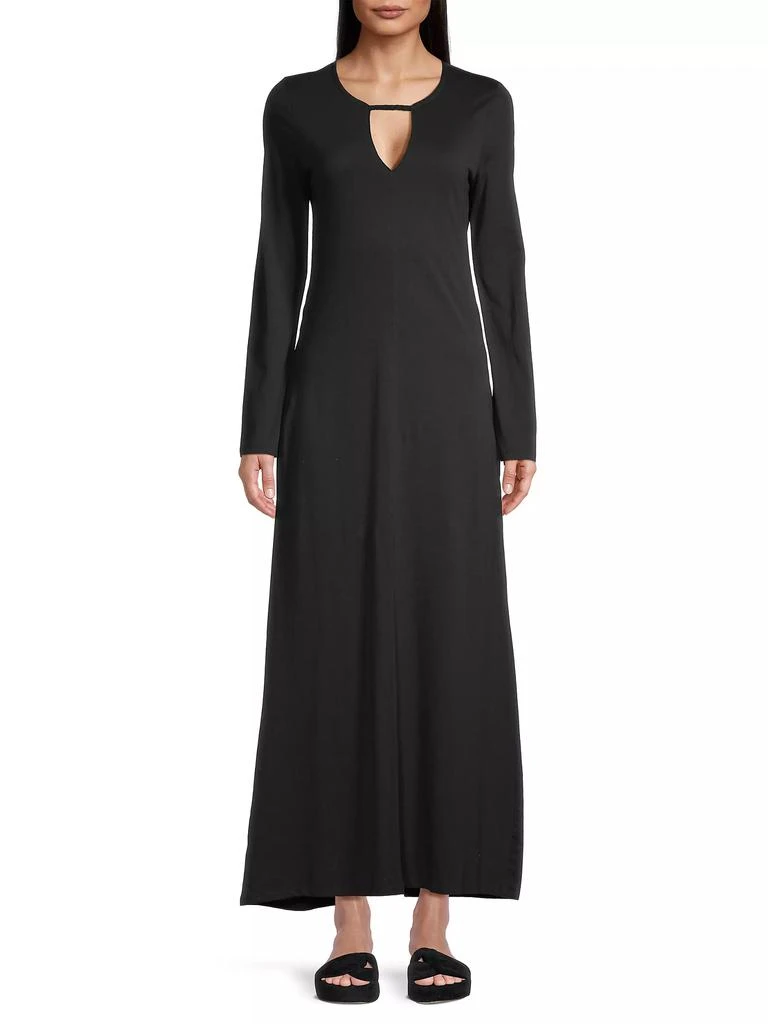 Collina Cotton Cut-Out Maxi Dress  On Sale Now with Up to 76% Off |  Discover Exclusive Deals & Savings at BeyondStyle  Authentic Skin Women's| dresses|long sleeve|a-line|women's|maxi|women's  apparel|keyhole|cotton|solid|contemporary with Limited-Time ...