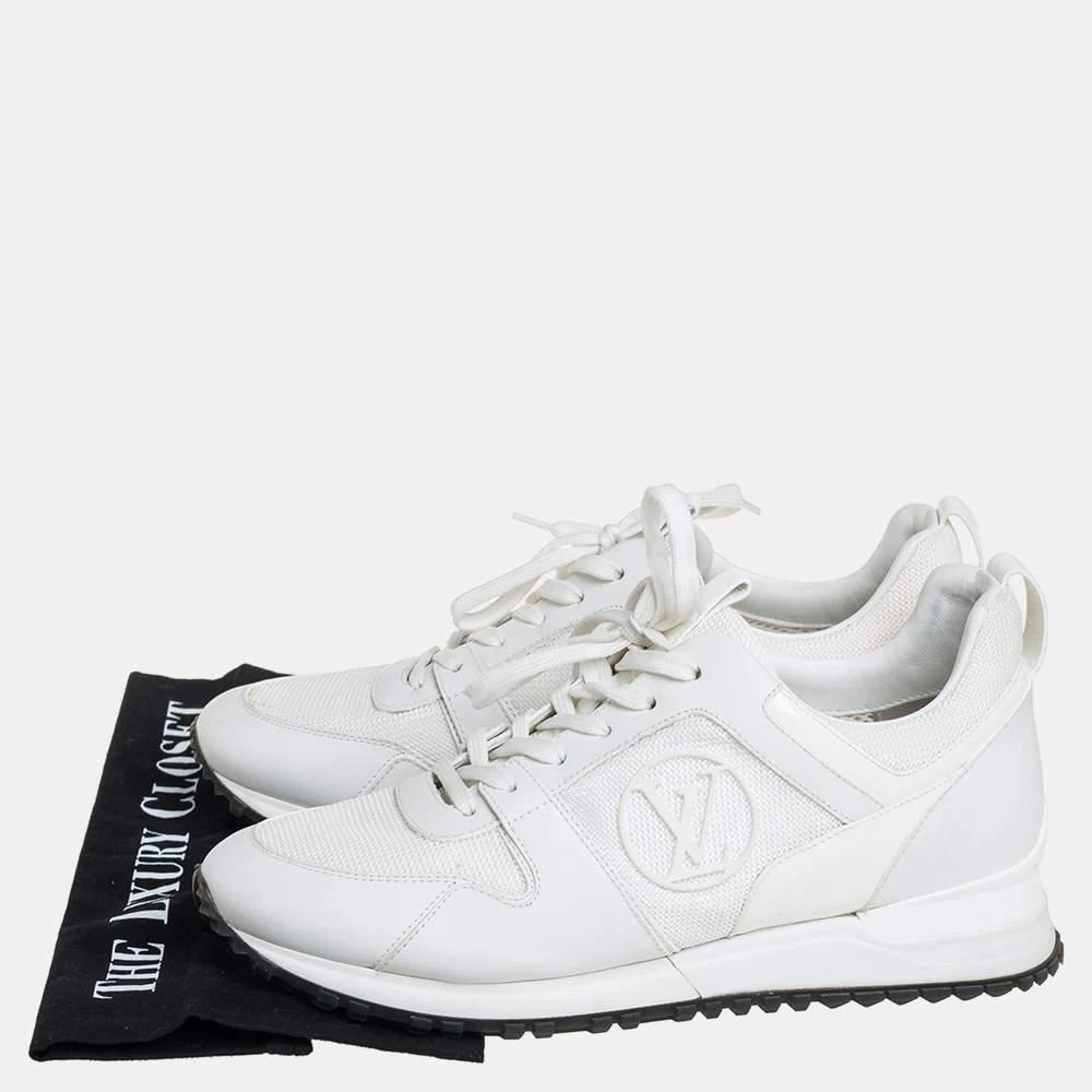 Louis Vuitton Louis Vuitton White Mesh And Leather Run Away Low Top Sneakers Size 39 8
