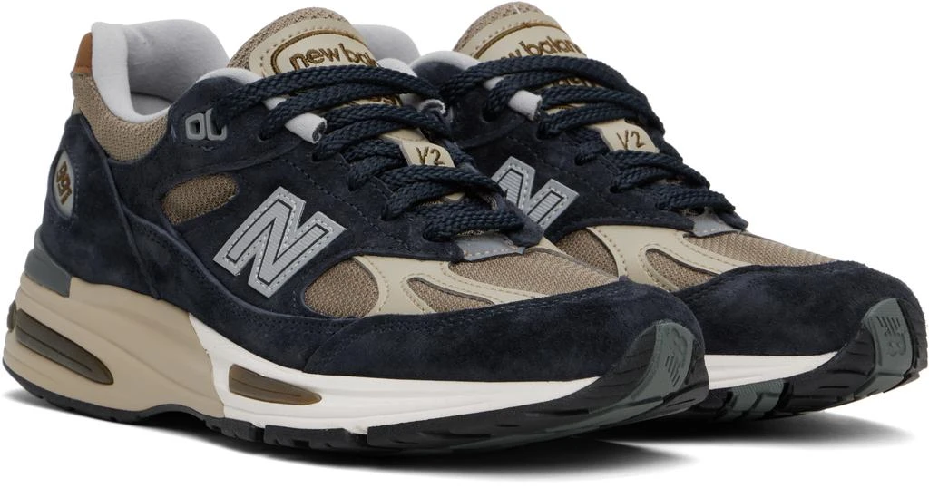 New Balance Black & Beige 'Made in UK' 991v2 Sneakers 4
