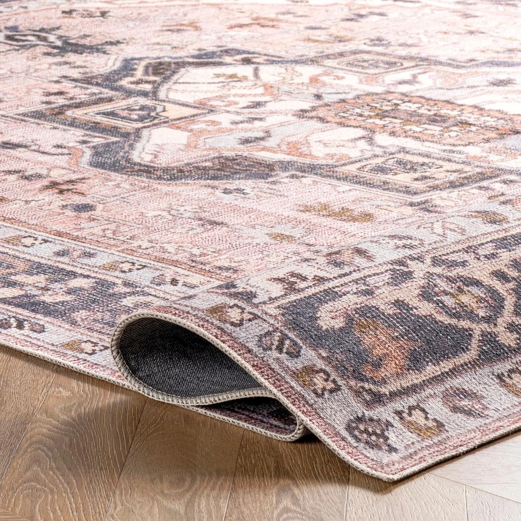 nuLOOM Sasha Machine Washable Medallion Area Rug 4