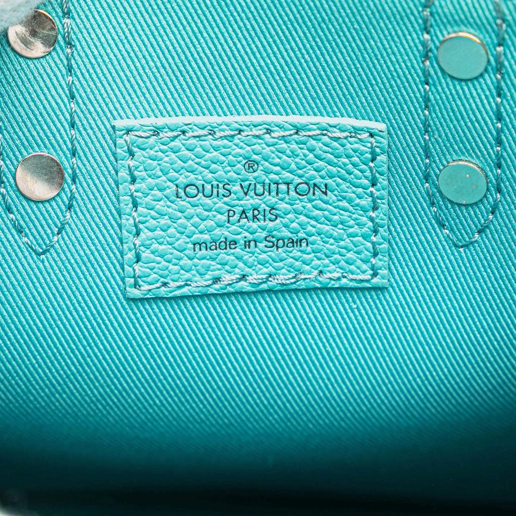 Louis Vuitton Louis Vuitton Blue White Damier Checkerboard Sac Plat XS Bag 5