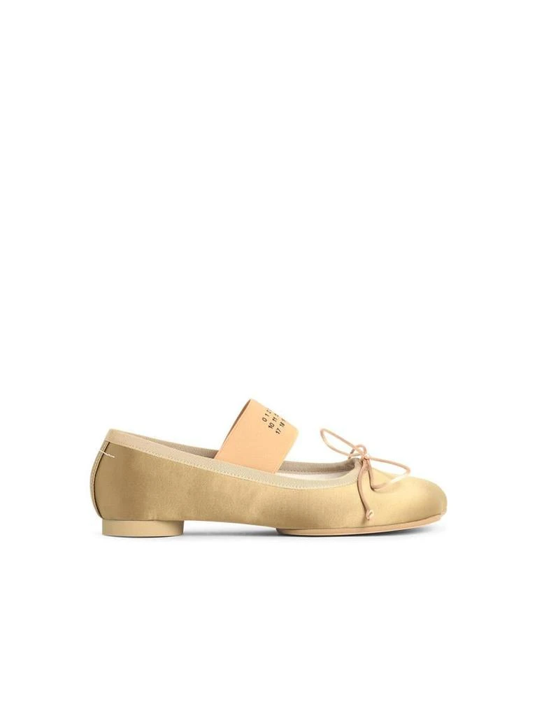 MM6 Mm6 Maison Margiela Green Polyester Ballet Flats 1