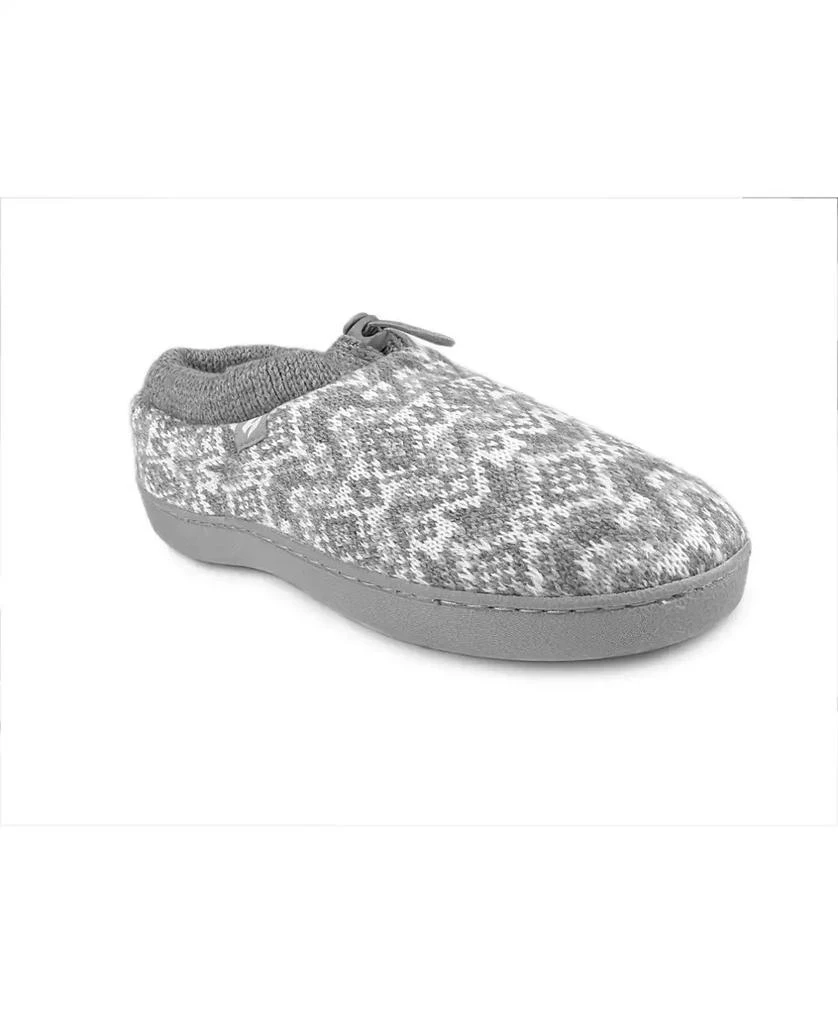 Heat Holders Women's Emma Fair Isle Knit Drawstring Slippers 1