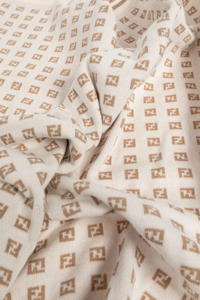 Fendi Fendi Kids Logo Intarsia Blanket 2
