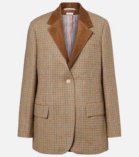 Thom Browne Gunclub houndstooth wool blazer 1