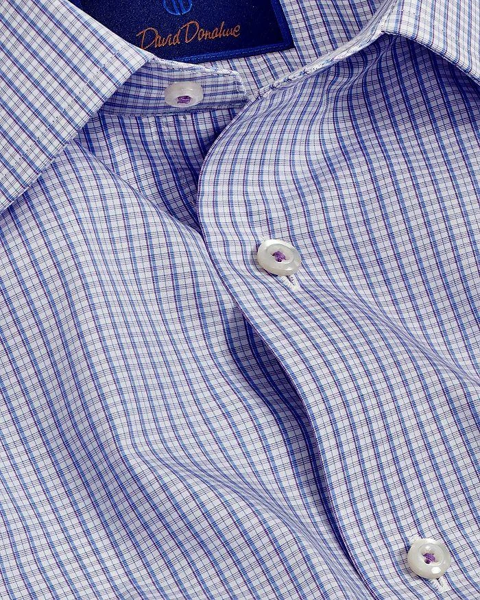 David Donahue Slim Fit Poplin Check Dress Shirt 2