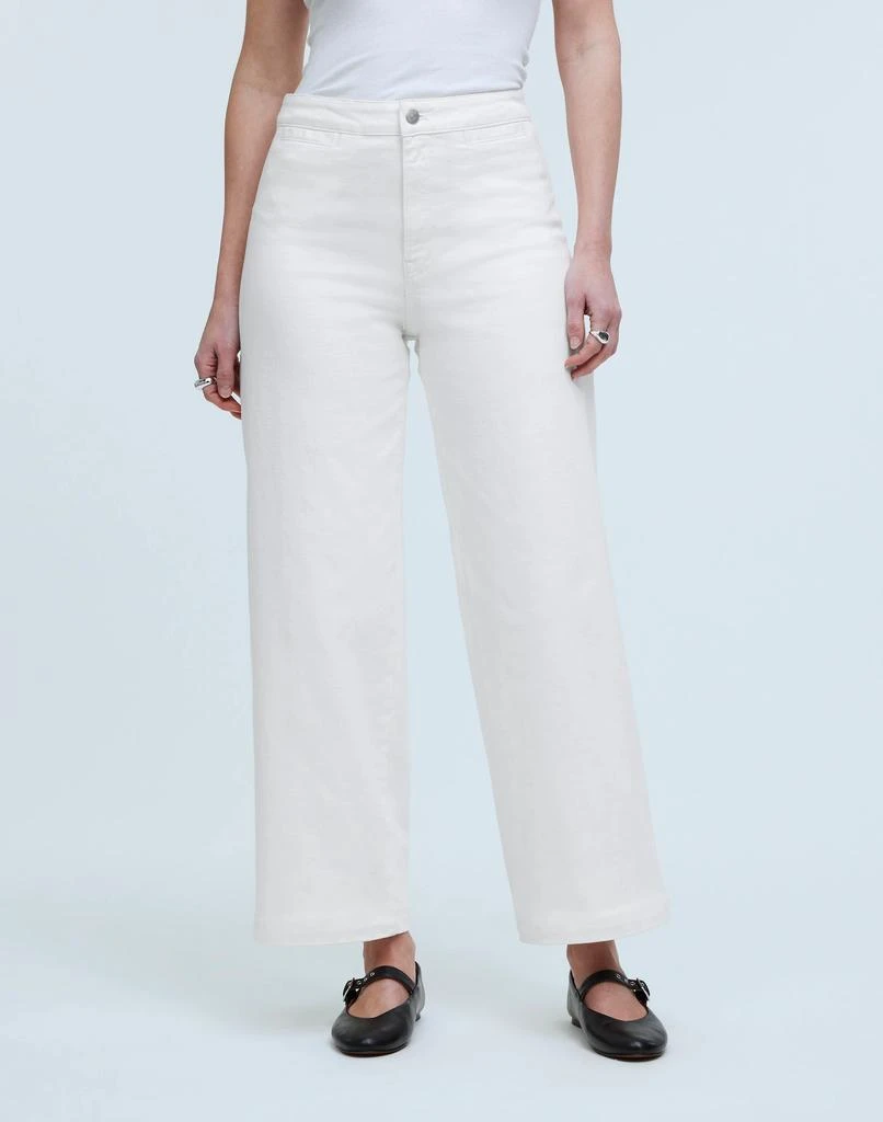 Madewell The Curvy Emmett Wide-Leg Jean in Tile White: Welt Pocket Edition 2