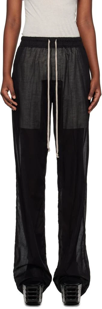 Rick Owens Black Hollywood Dietrich Drawstring Lounge Pants 1