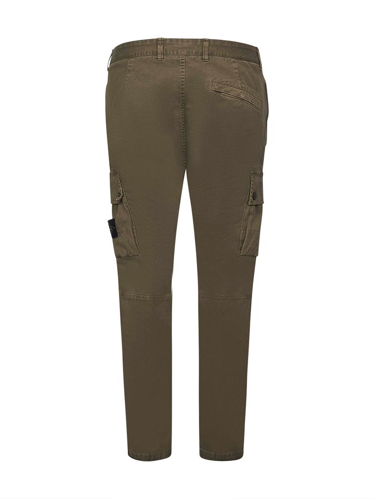 Stone Island STONE ISLAND | Green stretch twill cargo trousers | Man | 29
