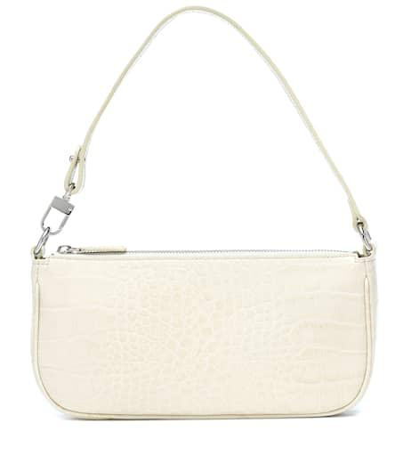 By Far Rachel croc-effect leather shoulder bag