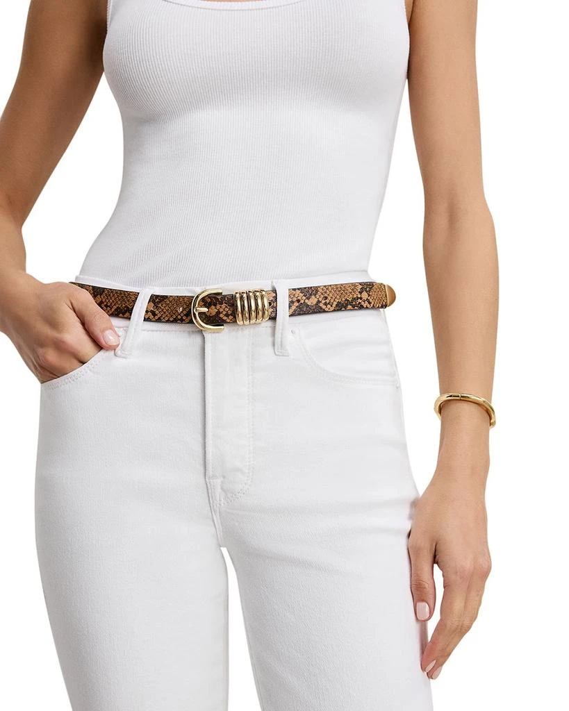 Good American Good Legs Cropped Mini Bootcut Jeans in White 5