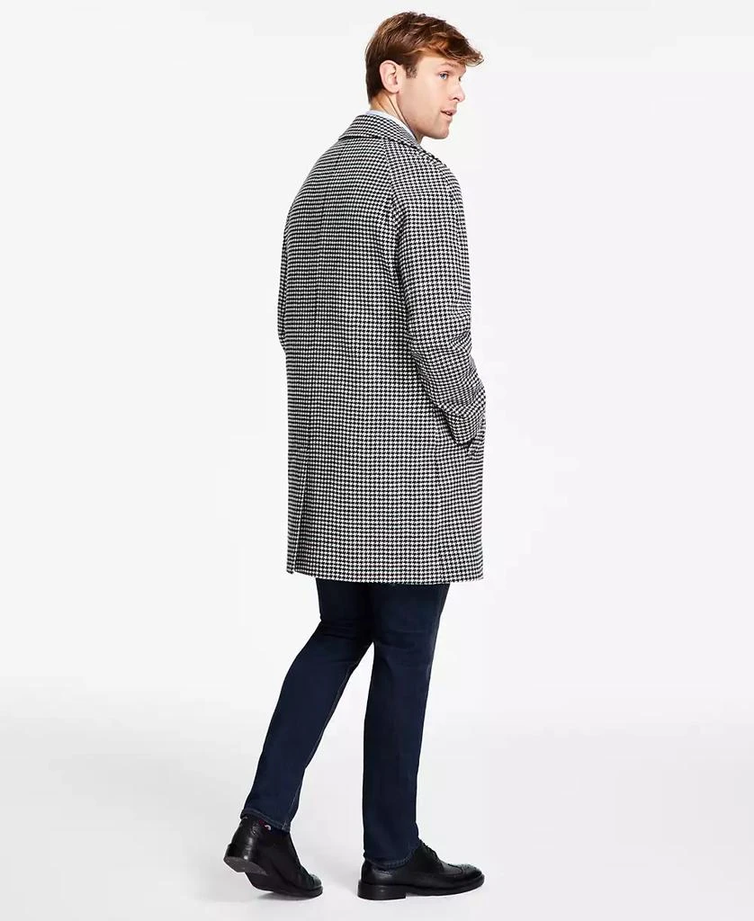 Tommy Hilfiger Men's Modern-Fit Stretch Water-Resistant Houndstooth Overcoat 2