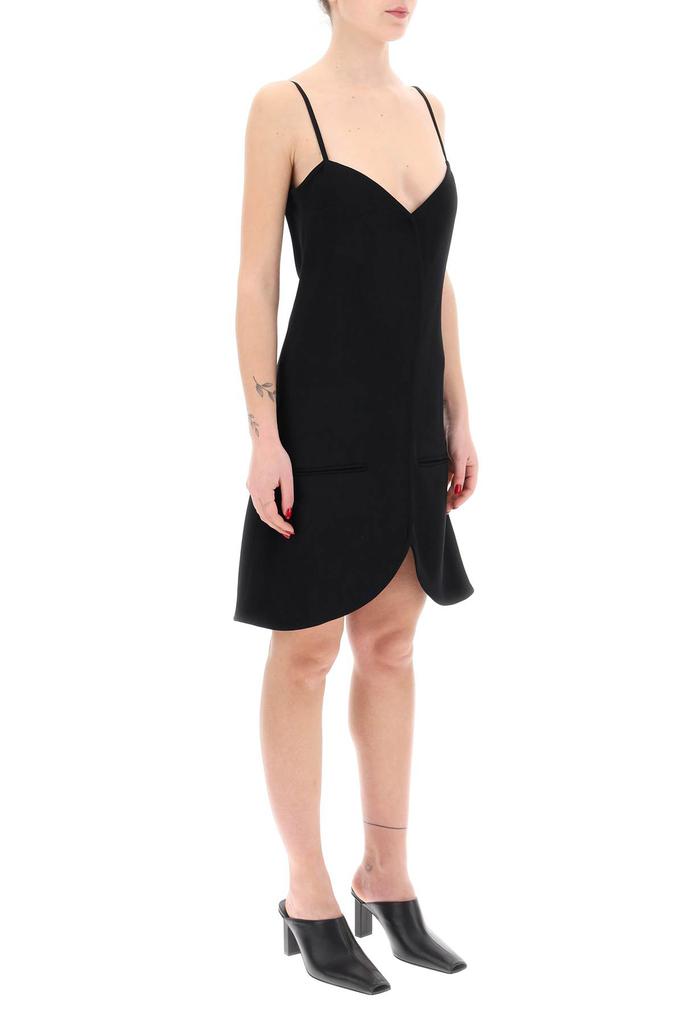 courreges ellipse sleeveless mini dress