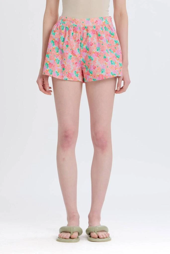 Something Navy Something Navy - Floral Tie Waist Shorts 1