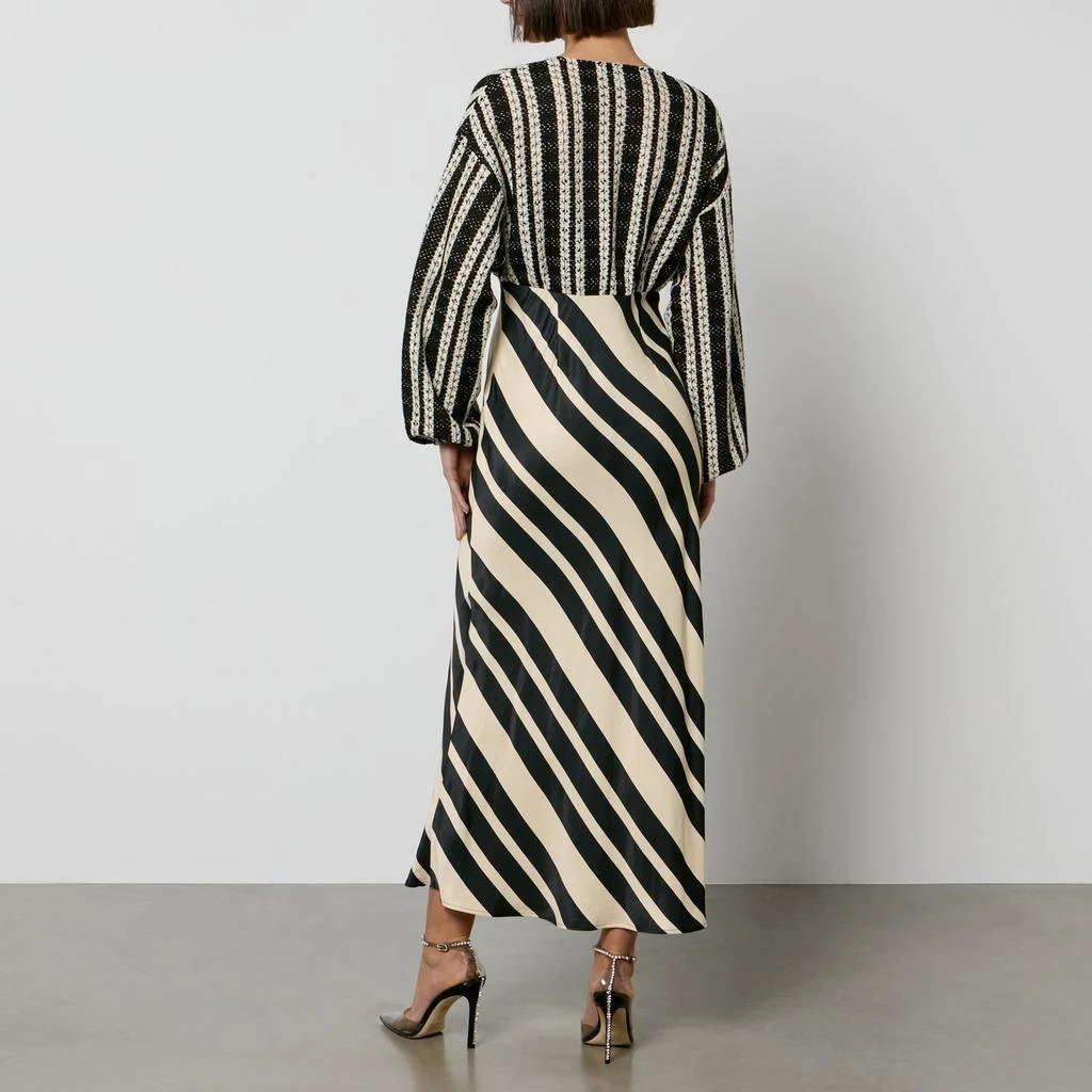 Never Fully Dressed Never Fully Dressed Emma Satin and Crotchet Maxi Dress 2