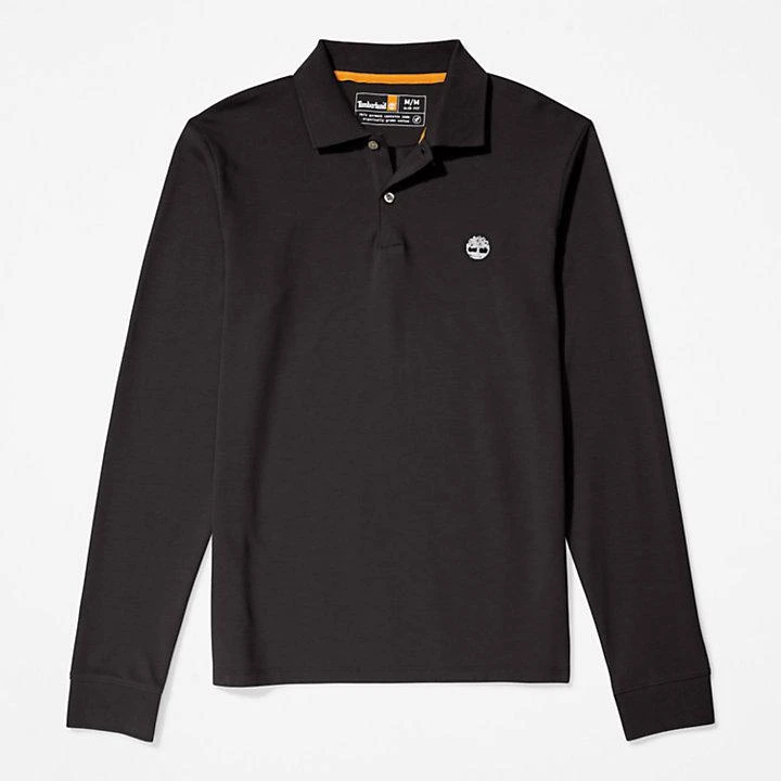 Timberland Millers River LS Polo Shirt for Men in Black 6