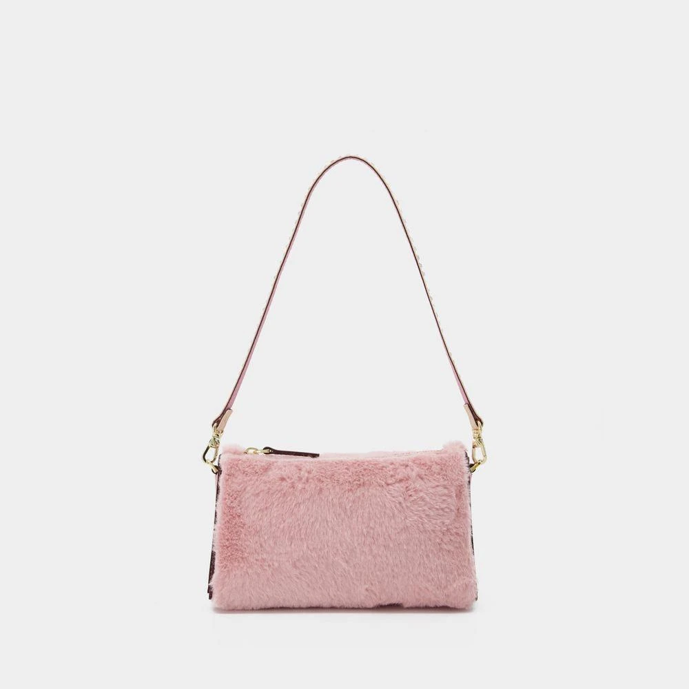 Manu Atelier Manu Atelier Faux-Fur Detailed Zipped Shoulder Bag 1