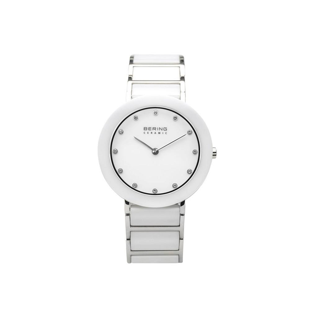 Bering Ladies Ceramic Bezel and Smooth Link Watch