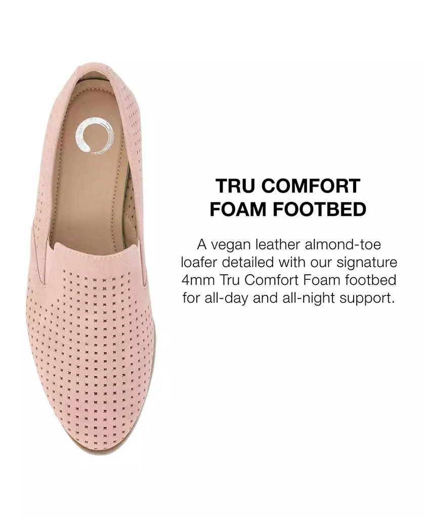 Journee Collection Women's Lucie Perforated Slip On Loafers 7