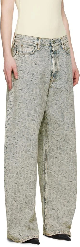 Acne Studios Blue Baggy Fit 1981F Monogram Jeans 2