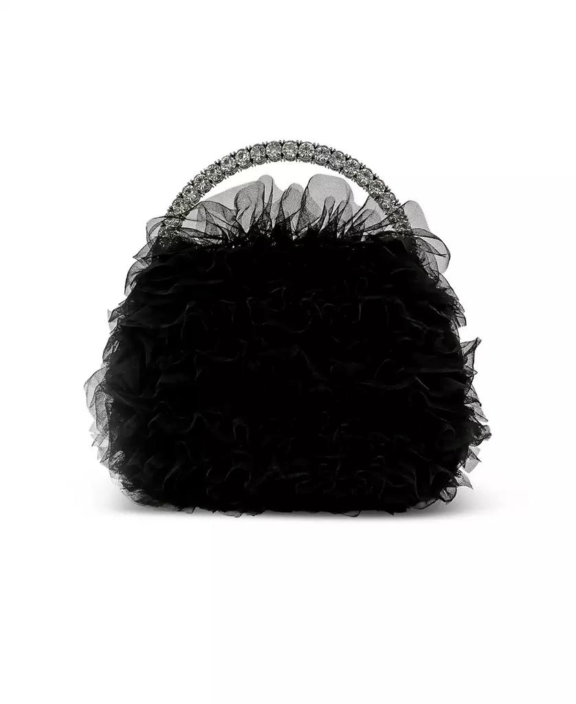 Badgley Mischka Woman's Jazzie Layered Tulle Pouch Clutch 1